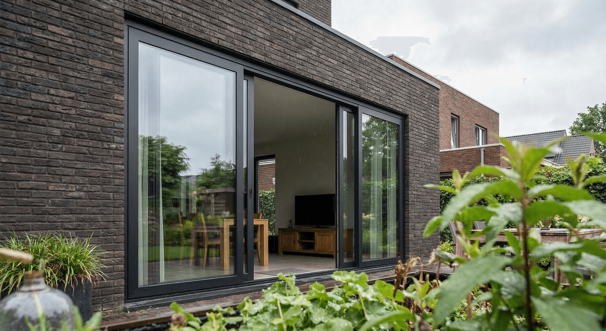 2-delige aluminium schuifpui op maat